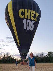 Ballonflug Landung